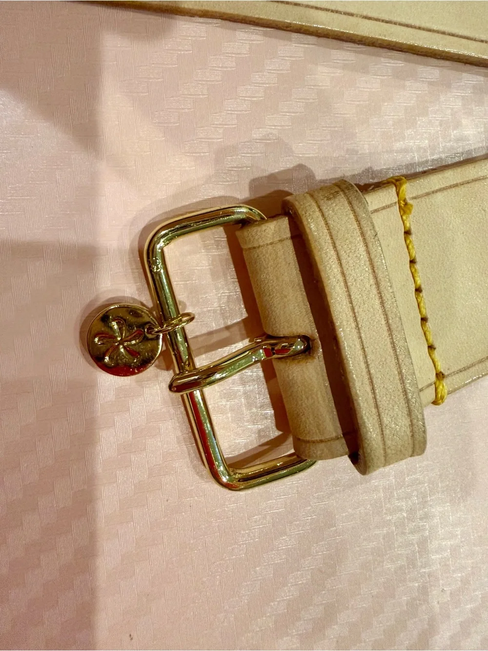 Vachetta Leather Watch Band with Gold Hardware by Spark*l Bands
